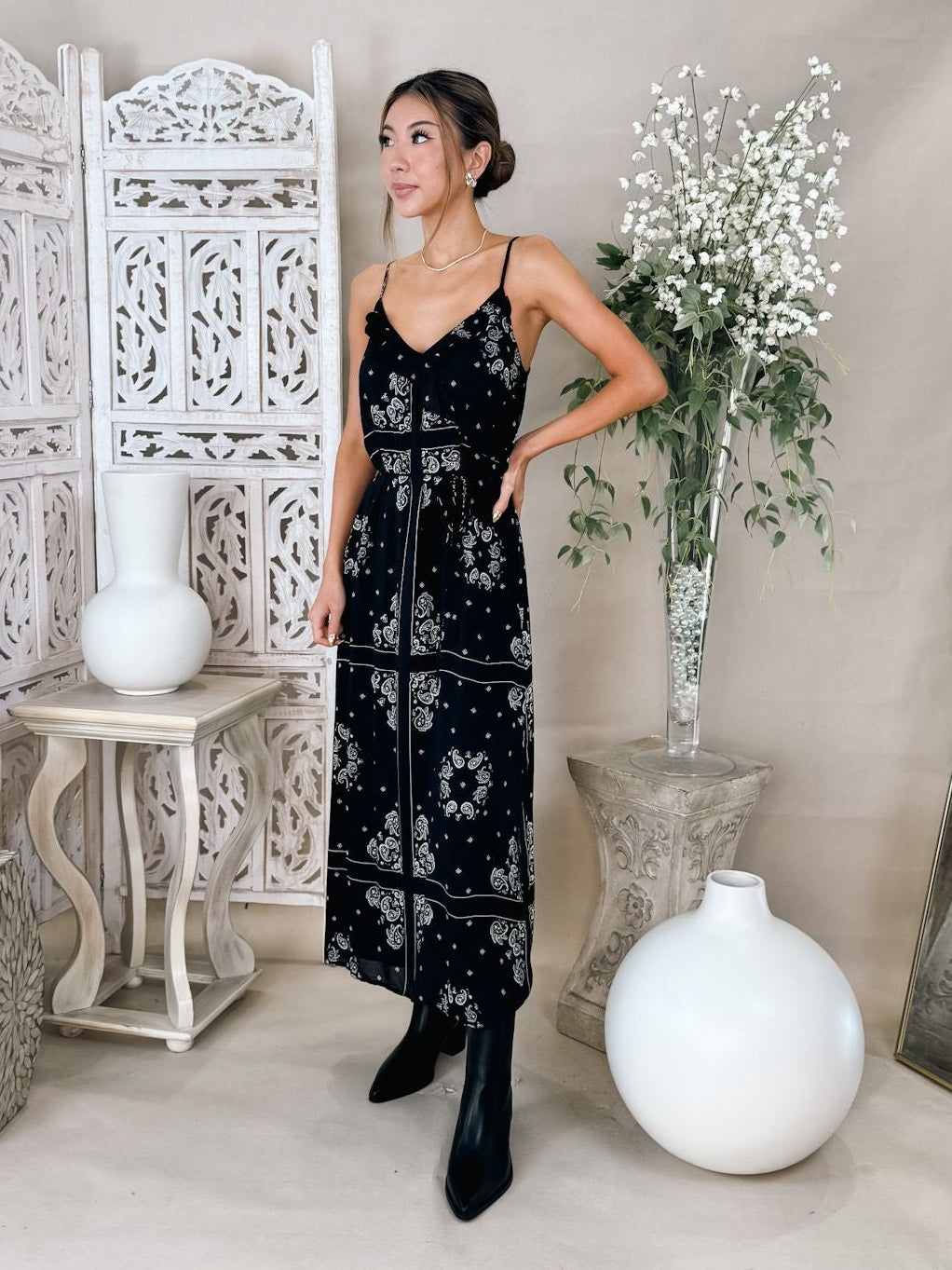 Bella Dahl Ruffle Cami Midi Dress