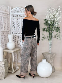 Z Supply Marli Denim Leopard Pant