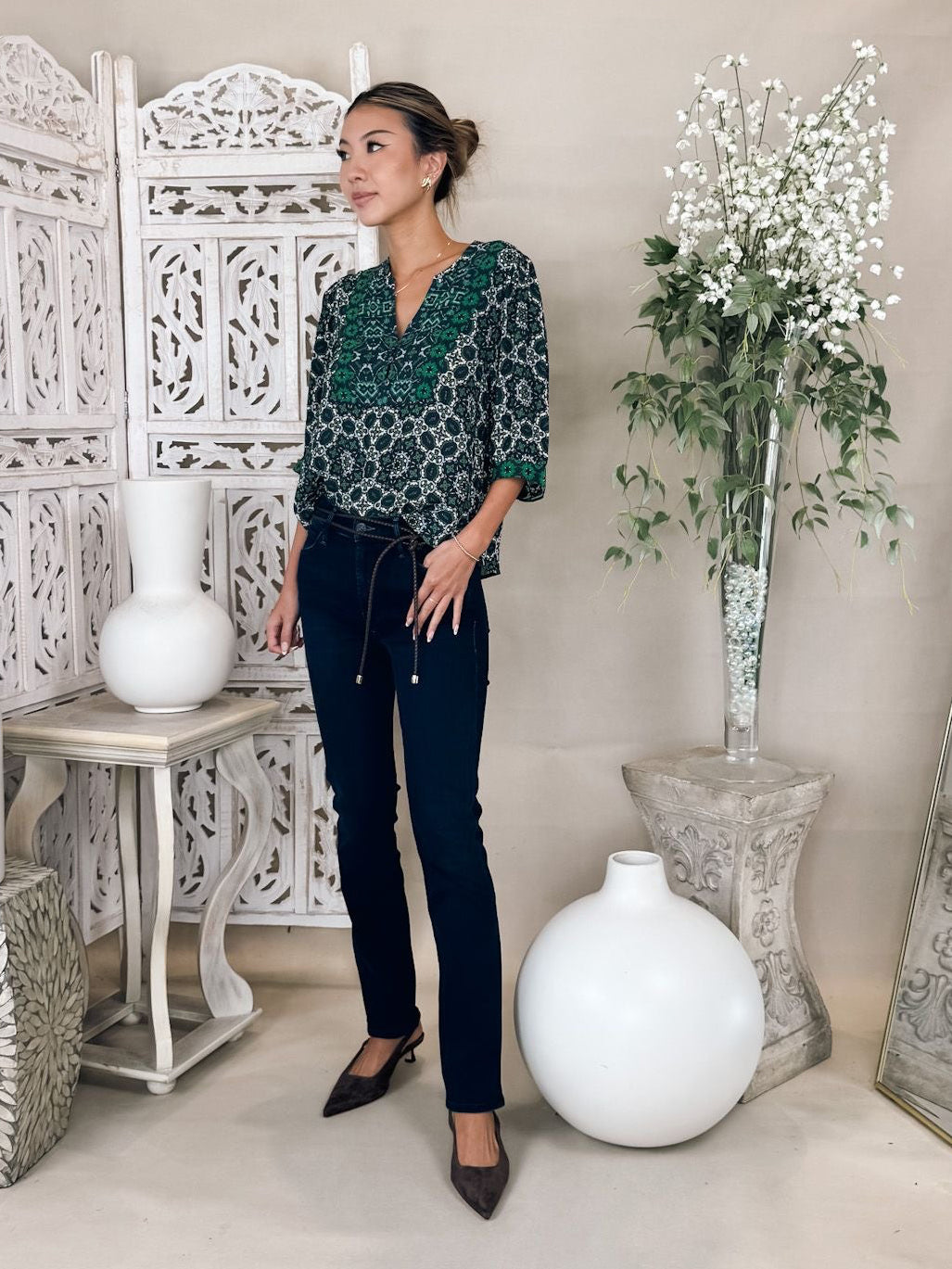 Mother The Mid Rise Dazzler Ankle Jean