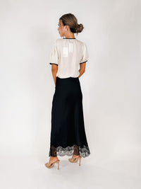 Frame The Tie Puff Sleeve Blouse