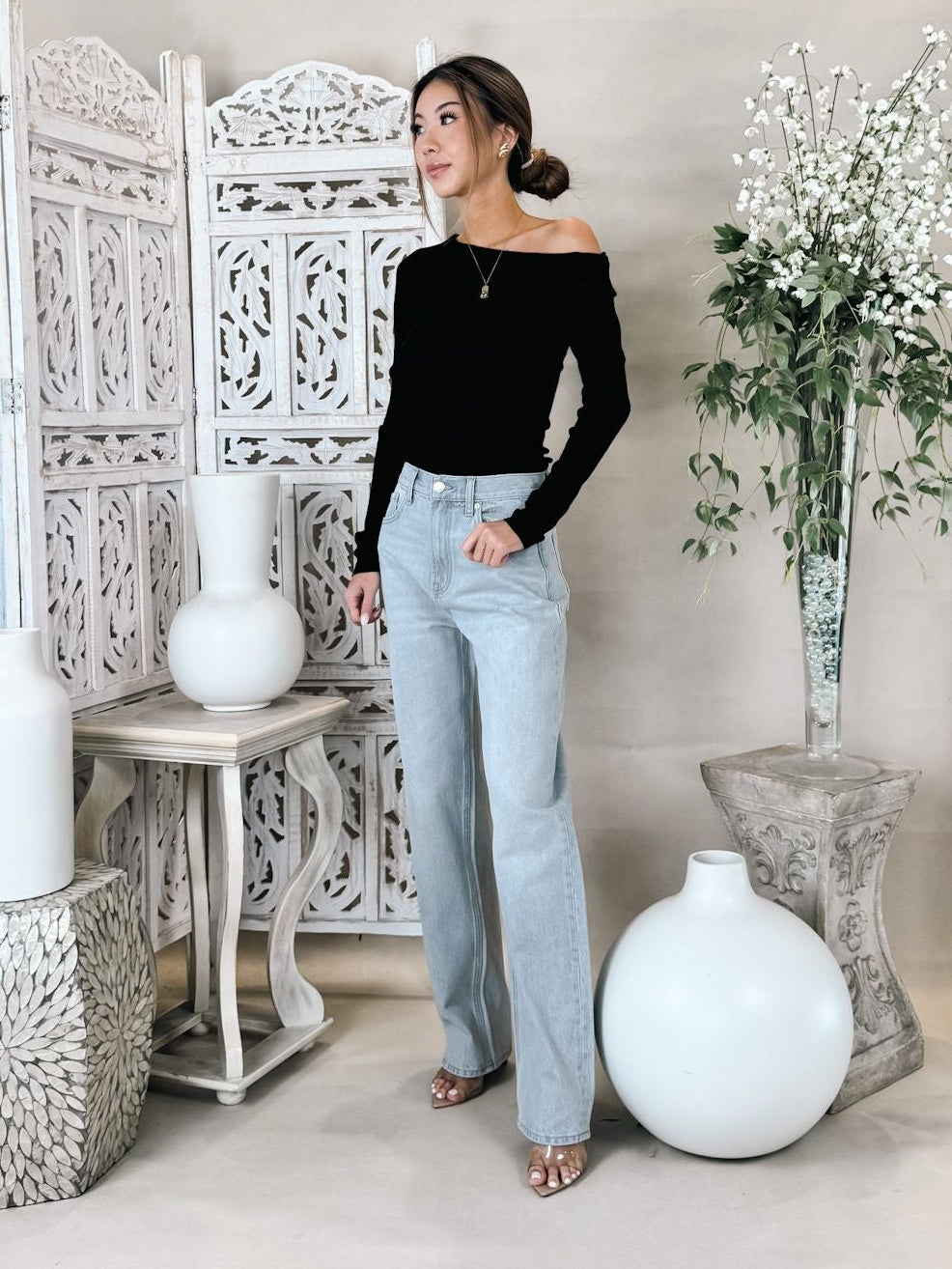 Pistola Wes High Rise Barrel Jean