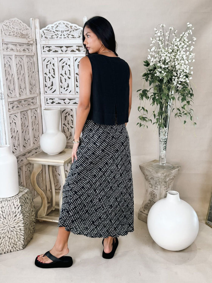 Bella Dahl S/L Boat Neck Split Back Top