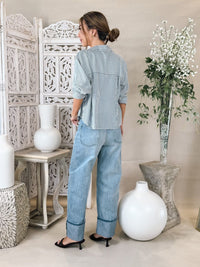 Pistola Ryder High Rise Cuffed Straight