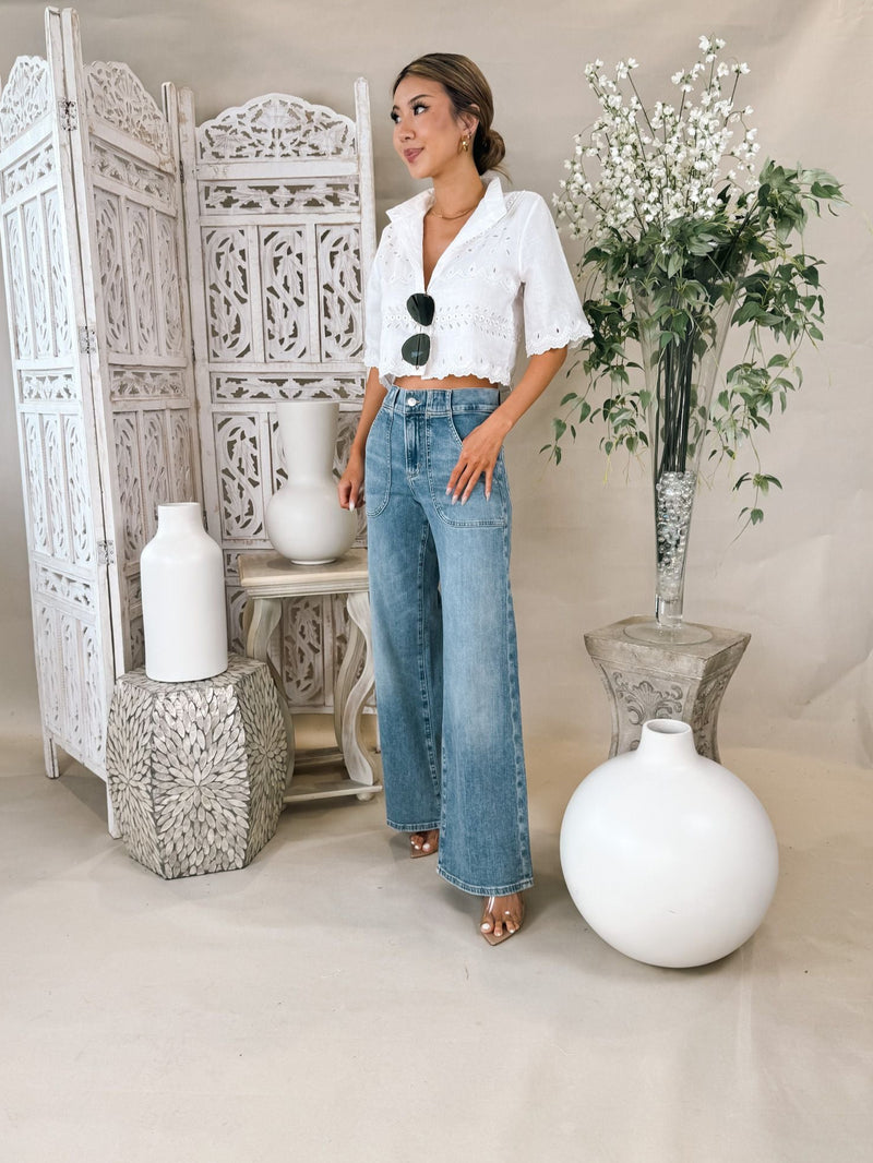 Karina Grimaldi Malaga Embroidered Shirt