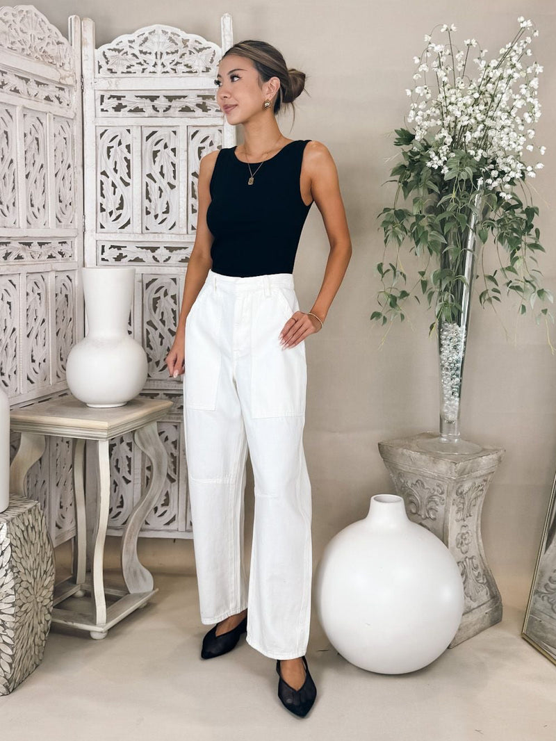 Enza Costa Utility Pant in Italian Denim