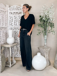 Pistola Lottie High Rise Relaxed Bowed Leg