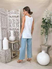 Paige Sasha Ankle Raw Hem Jean