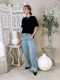 aligrace Tilt Barrel Jean