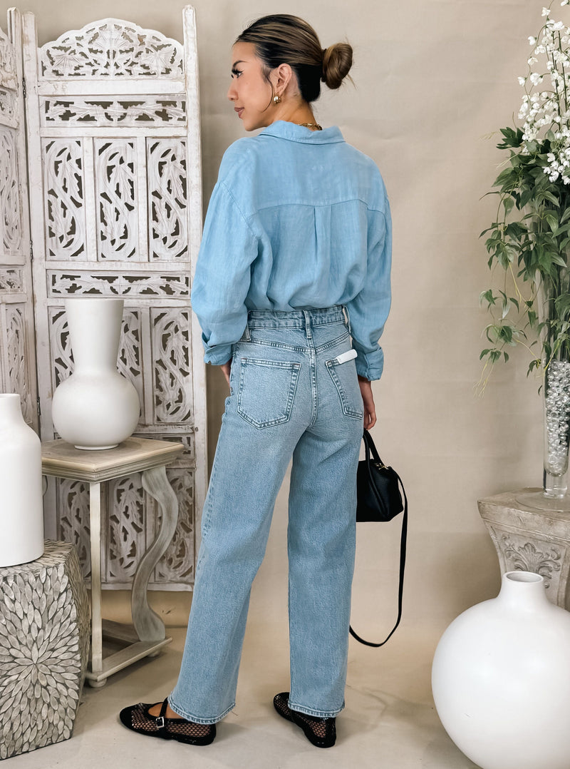 Vir Vita Cecile Oversized Linen Shirt