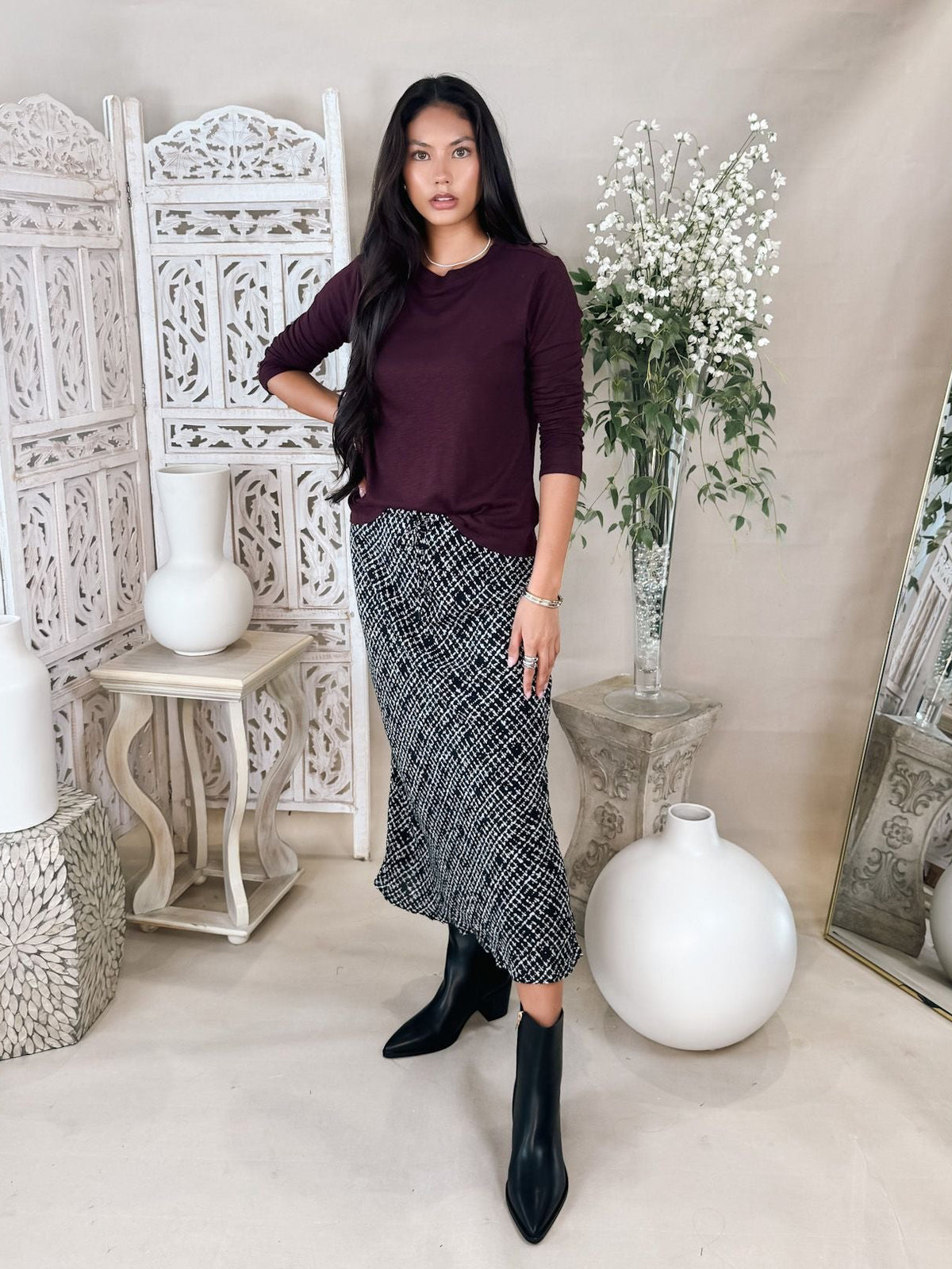 Bella Dahl Bias Skirt With Tie
