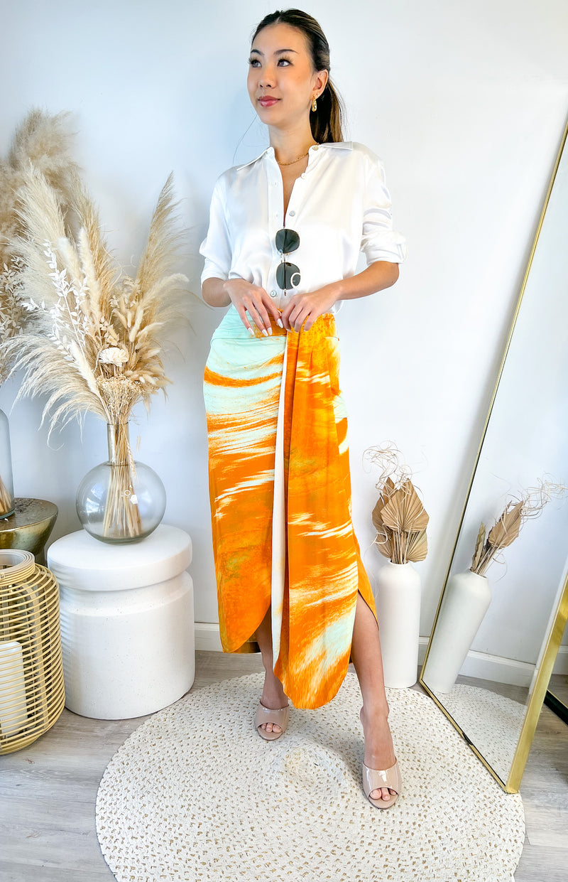 Jonathan Simkhai Gwena Jersey Skirt